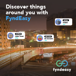 Find nearby places around you through FyndEasy
