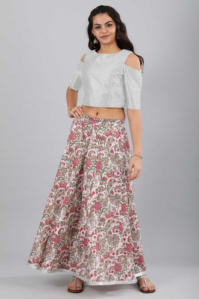 ethnic top and skirt